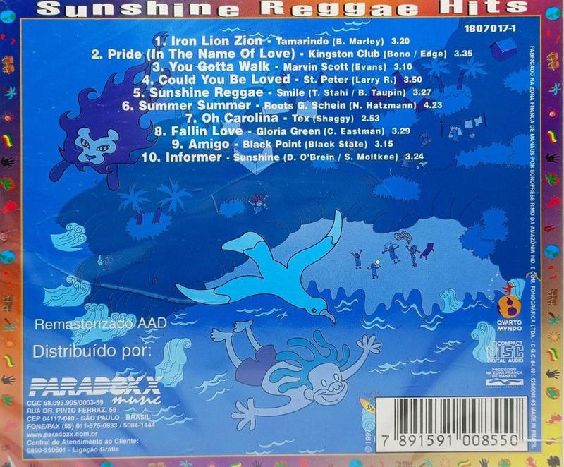 Cd Tropical Reggae Hits - Sunshine Reggae (Glaria Green, Tex